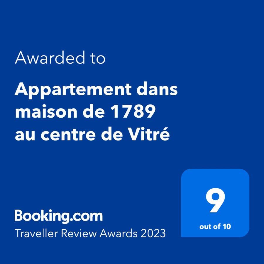 Appartement Dans Maison De 1789 Au Centre De Vitre Ngoại thất bức ảnh